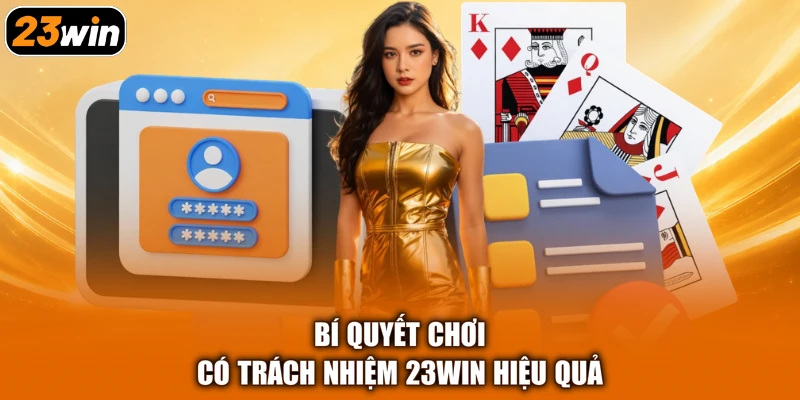 Bí quyết chơi có trách nhiệm 23win hiệu quả