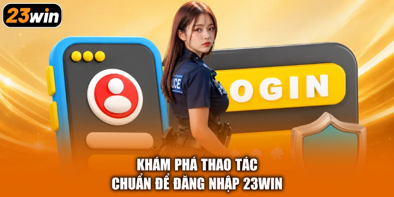 Khám phá thao tác chuẩn để đăng nhập 23win