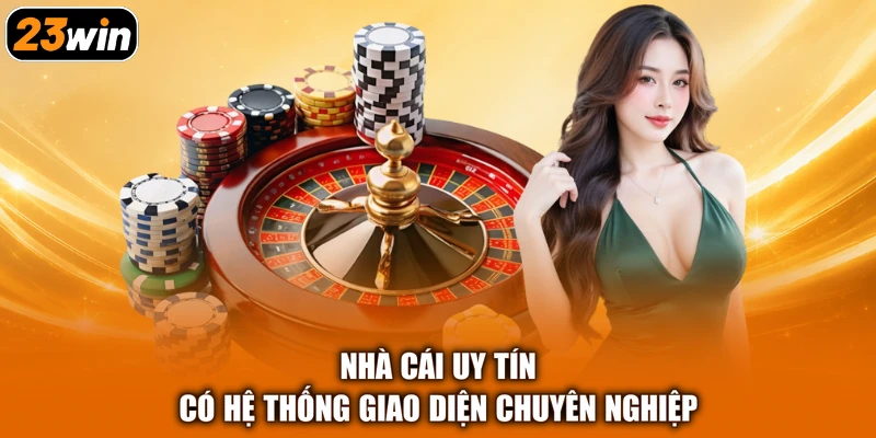 Nhà cái uy tín có hệ thống giao diện chuyên nghiệp